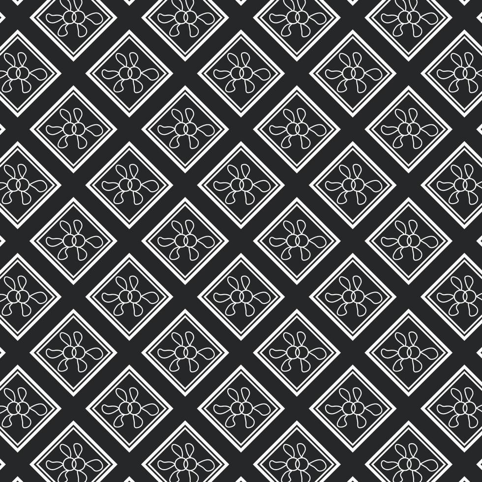 patrón floral étnico tribal tradicional fondo negro listo para su diseño vector