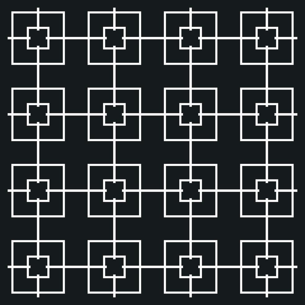 line squares repeating seamless pattern black background ready for your design vector