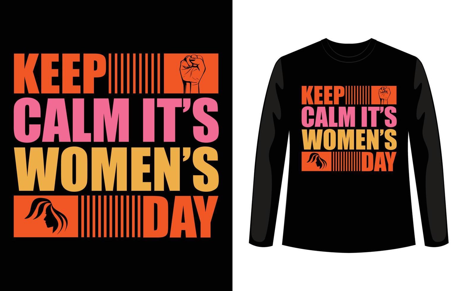 International Women's Day Special T-Shirt Design. vector