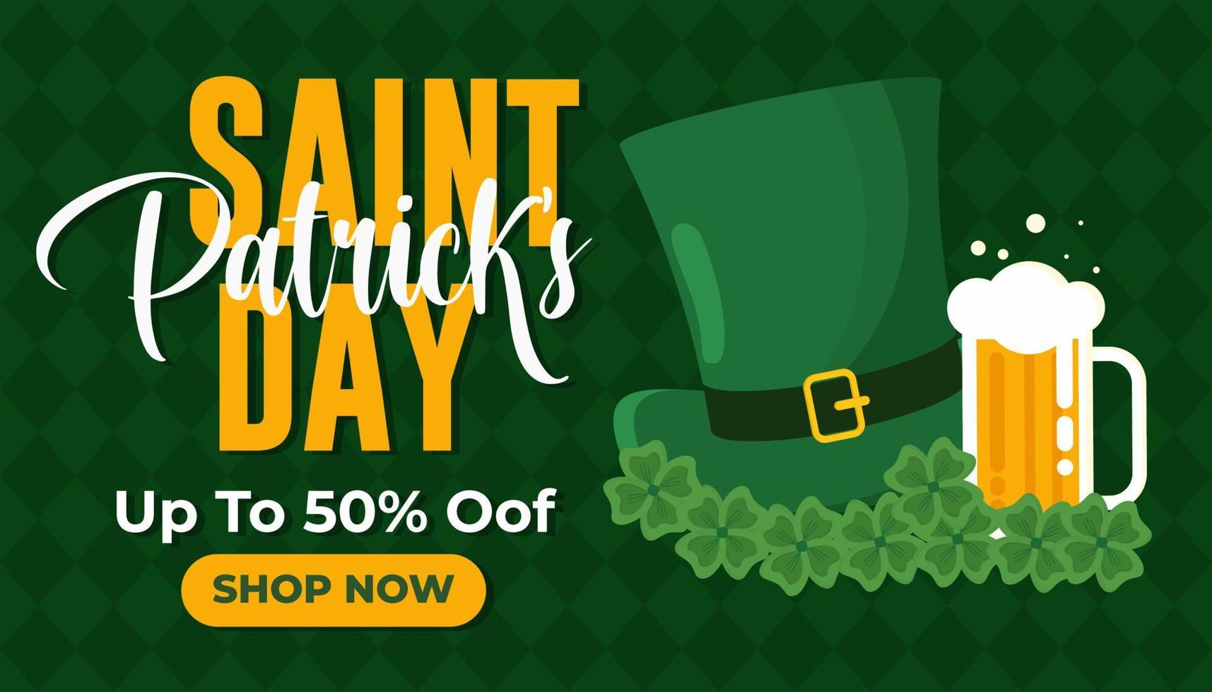 St. patricks day sale design vector illustration