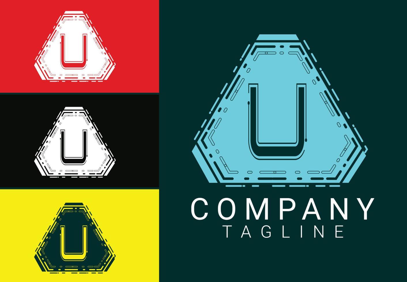 U letter new logo and icon design vector