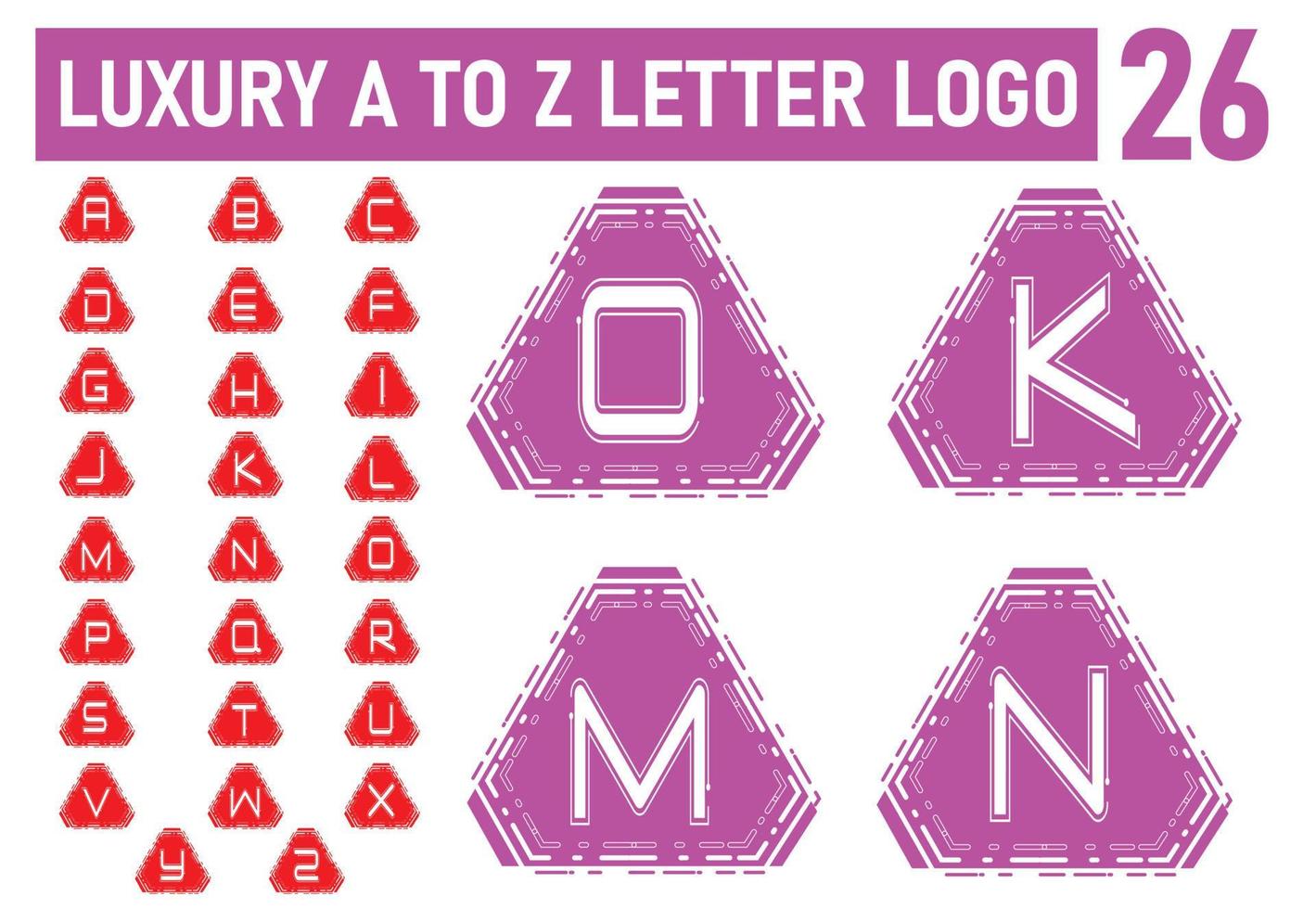 A to Z letter new logo and icon design vector