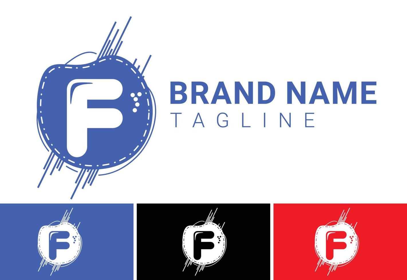 letra f nuevo diseño de logotipo e icono vector