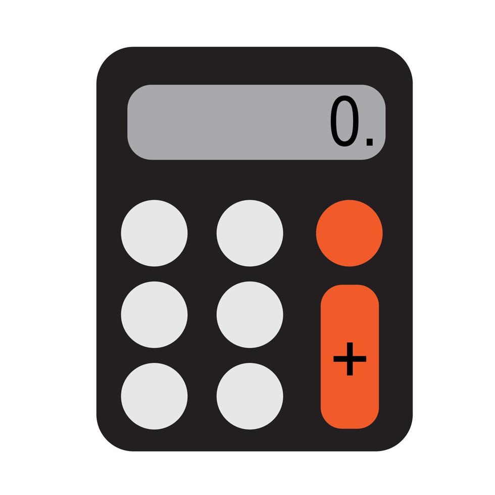 illustration vector graphics of calculator, good for calculator icon