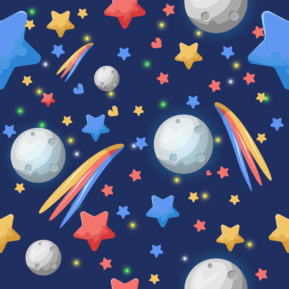Luxury Seamless Pattern Star Concept vector