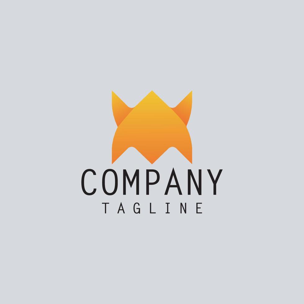 rocket logo with gradient color vector