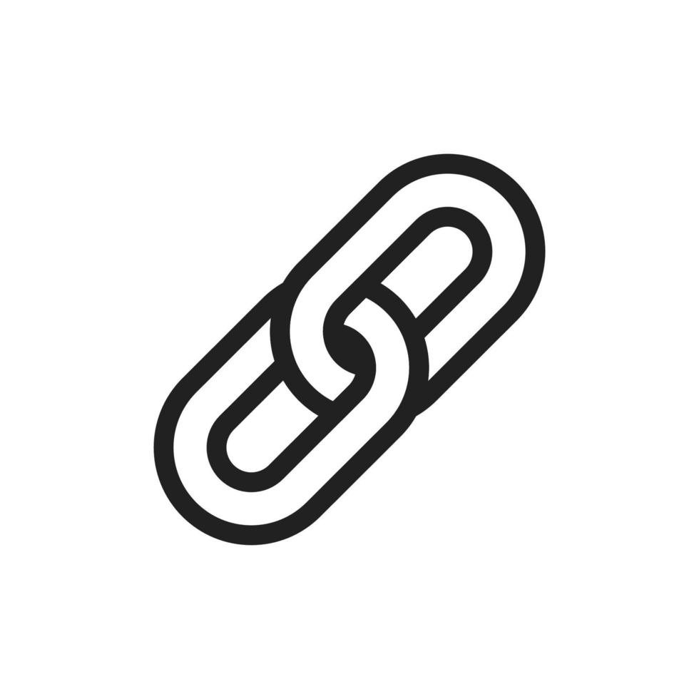 Chain link icon vector