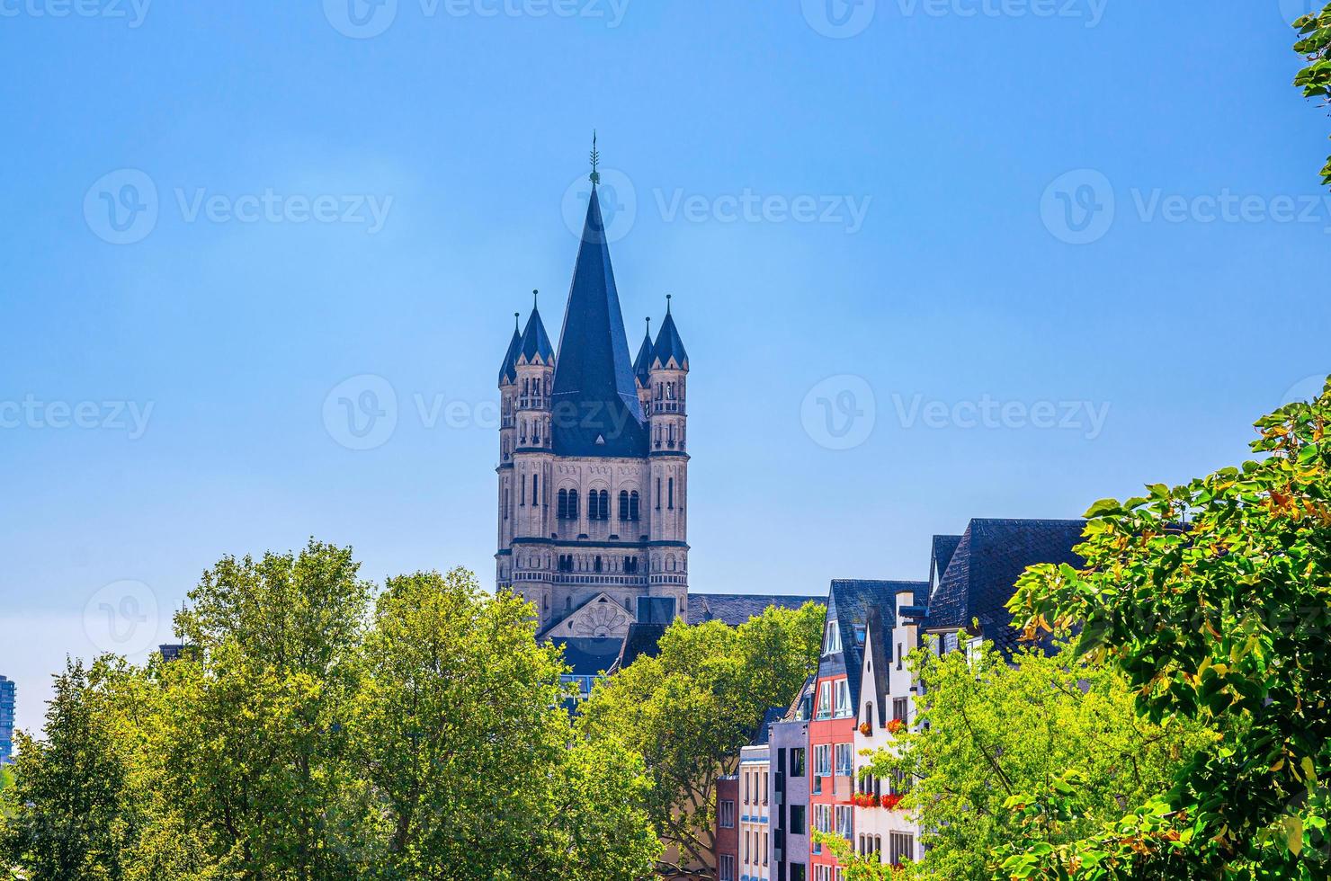 Tower with spire of Great Saint Martin Roman Catholic Church photo