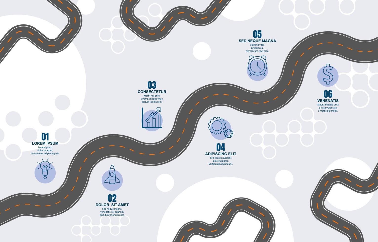 Modern Timeline Infographic vector