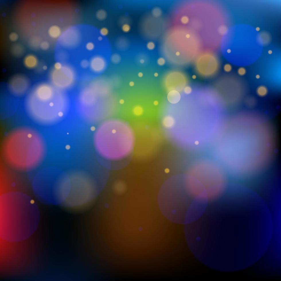 fondo bokeh azul y dorado vector