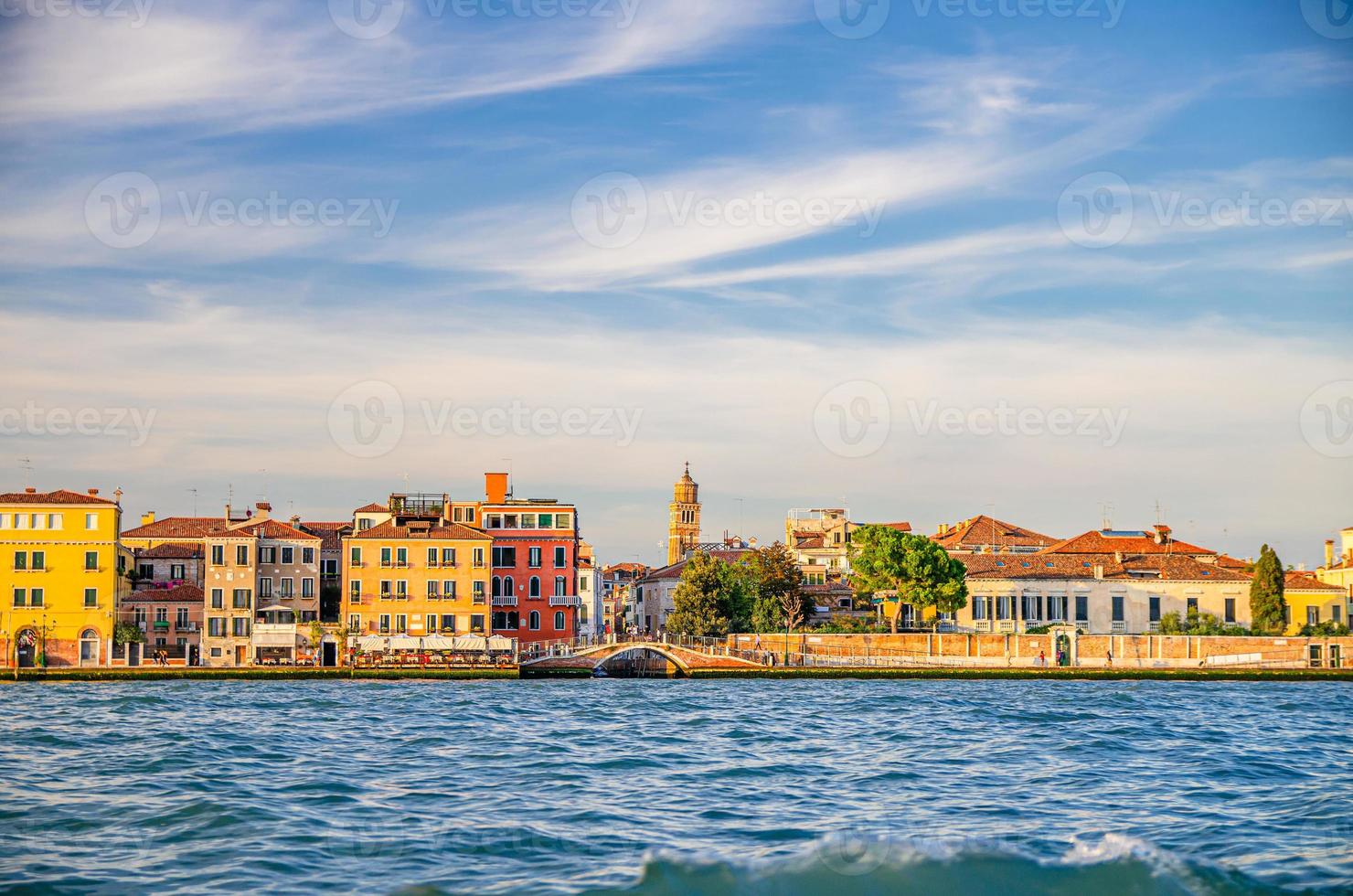 Embankment of Fondamenta Zattere Ai Gesuati in Venice city historical centre photo