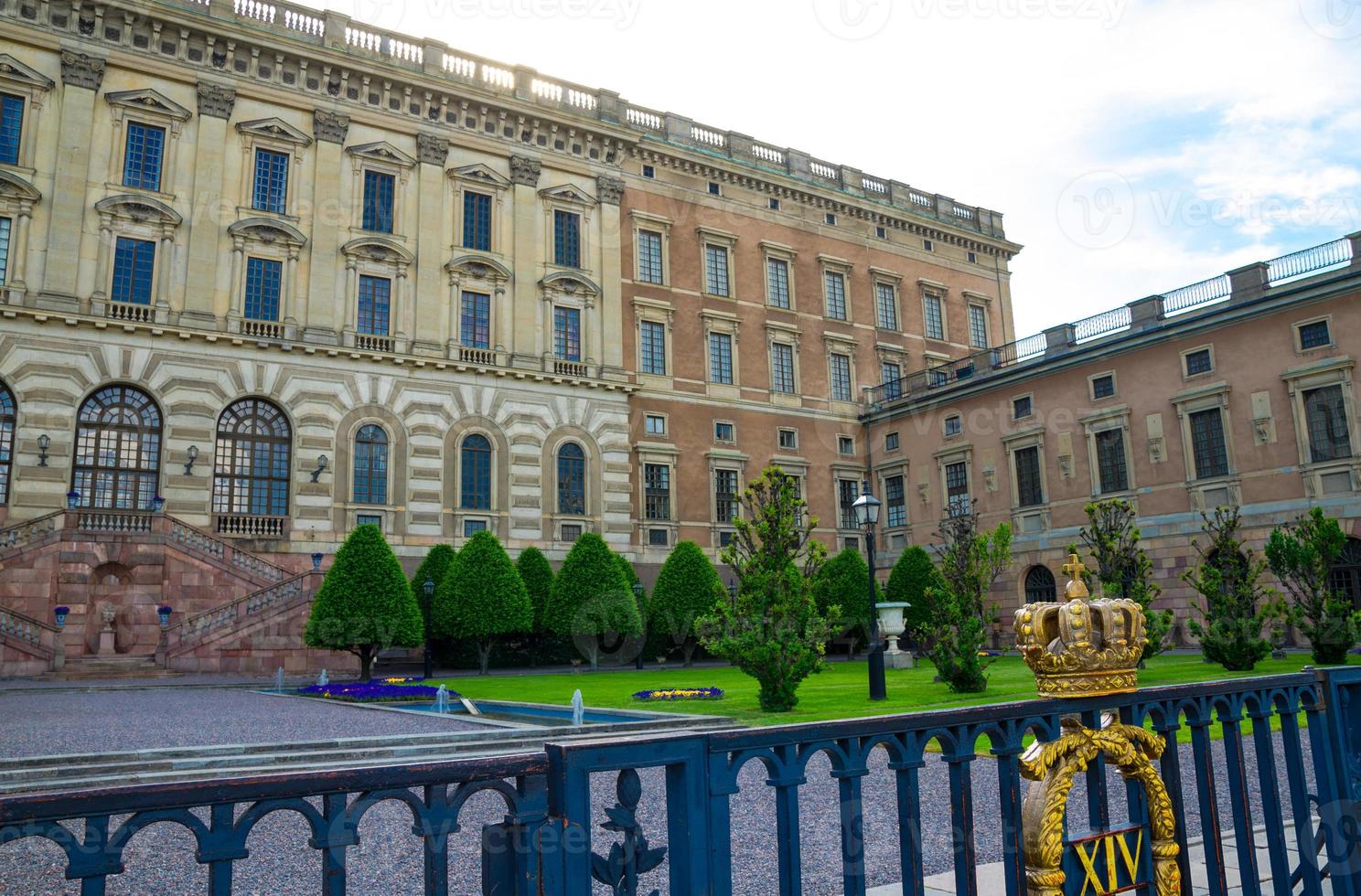 palacio real fachada oriental estocolmo slott, estocolmo, suecia foto