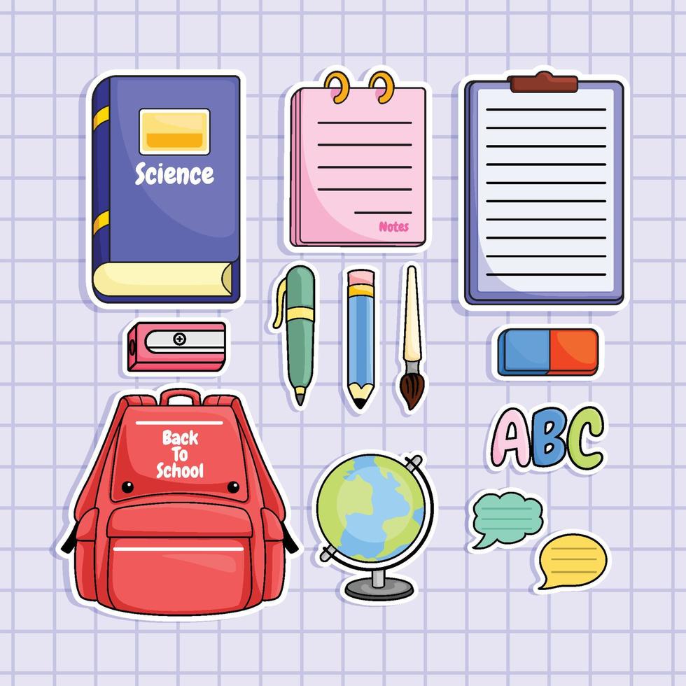 Journal School Sticker vector