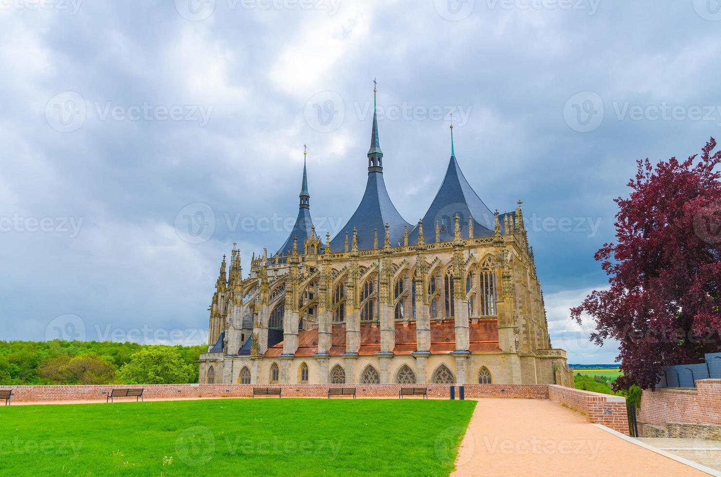 Saint Barbara's Church Cathedral of St Barbara Roman Catholic church Gothic style building in Kutna Hora photo