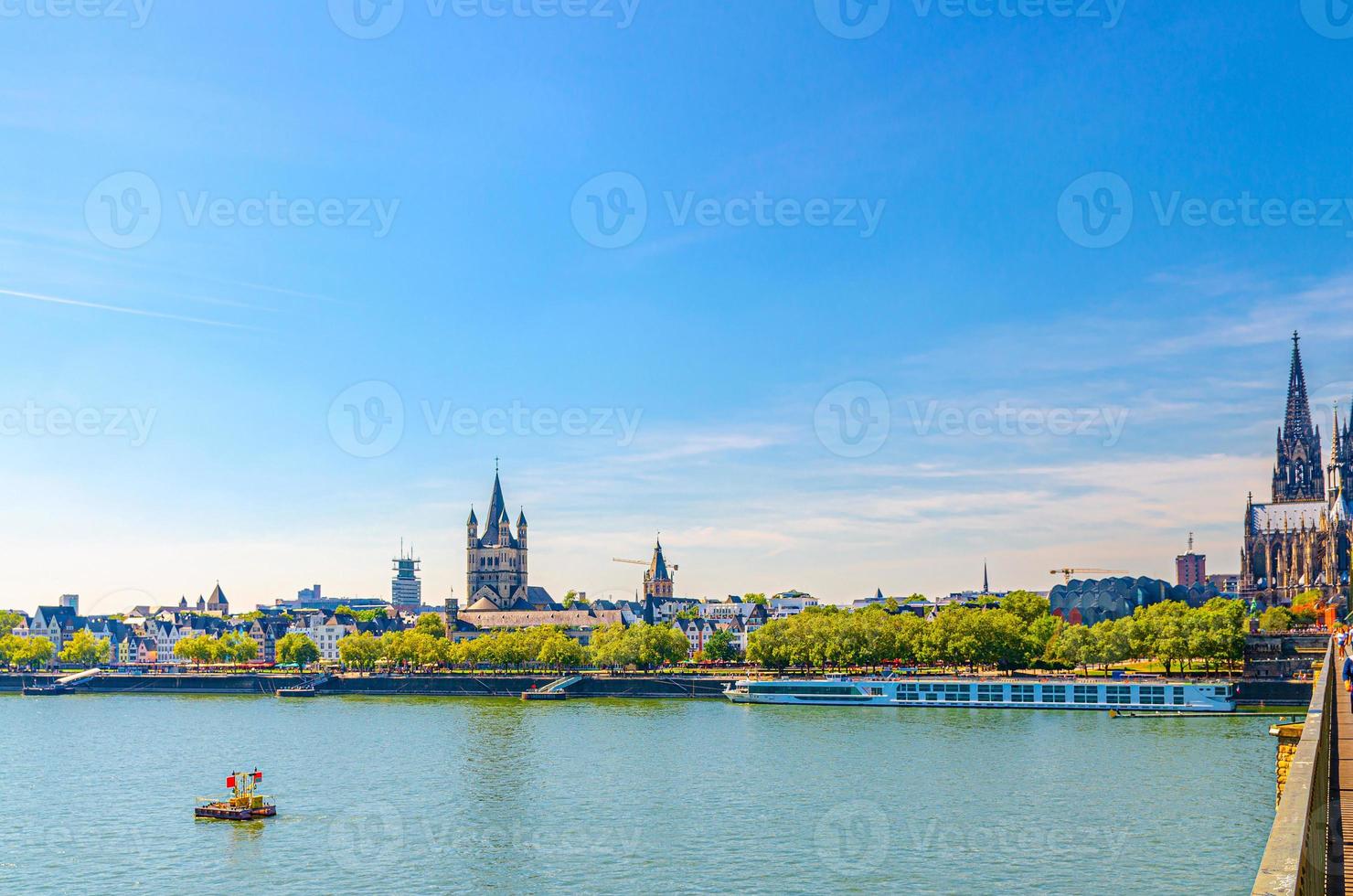 Cologne cityscape of historical city centre with Cologne Cathedral photo