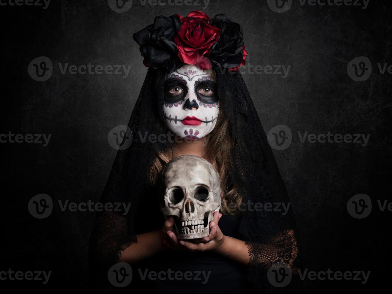 girl on halloween photo