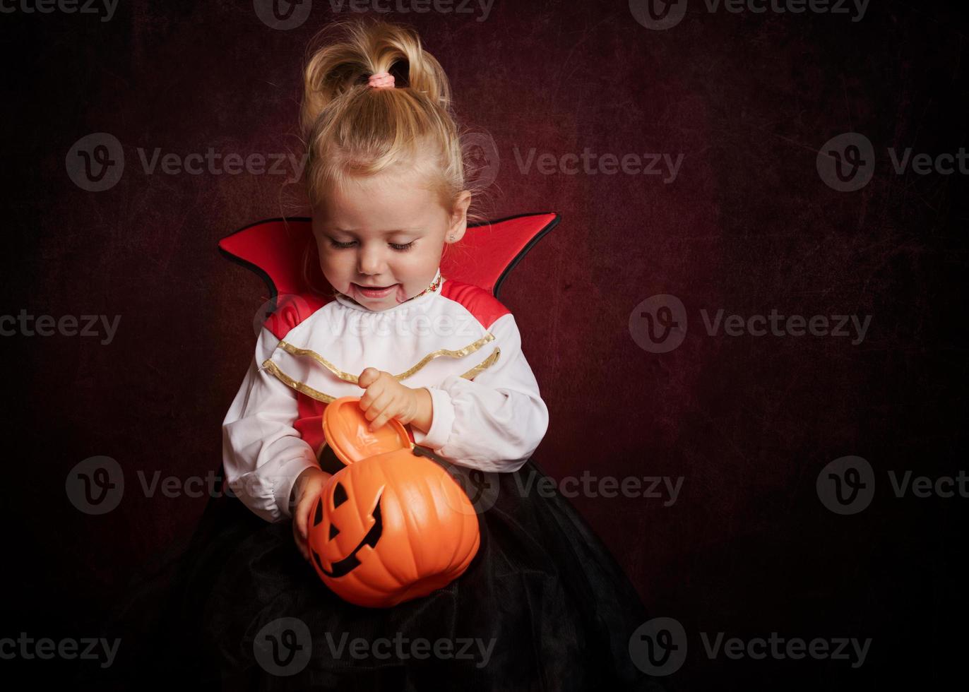 baby in halloween photo