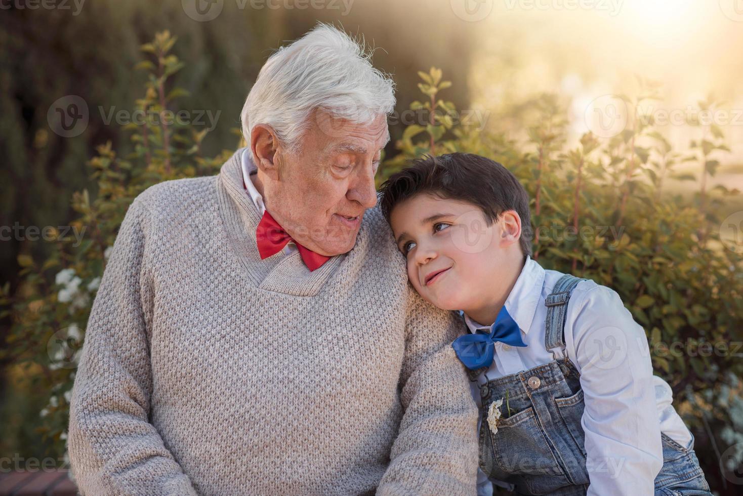 grandparent  with grandchild photo