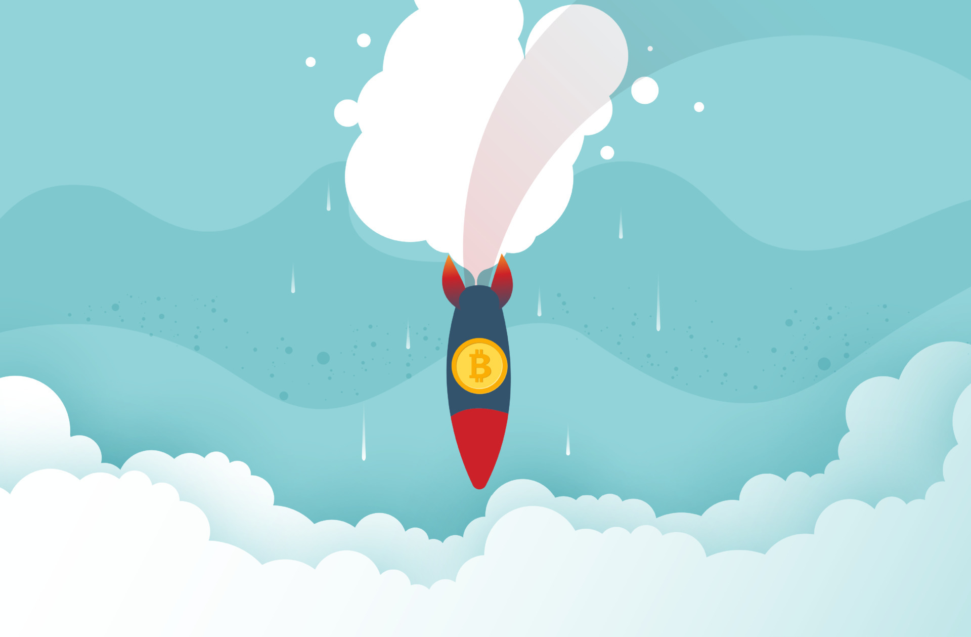 Bitcoin Rocket Crash On The Floor Cryptocurrency Concept Bitcoin Bitcoin Rocket Crash On The Floor Cryptocurrency Concept Bitcoin