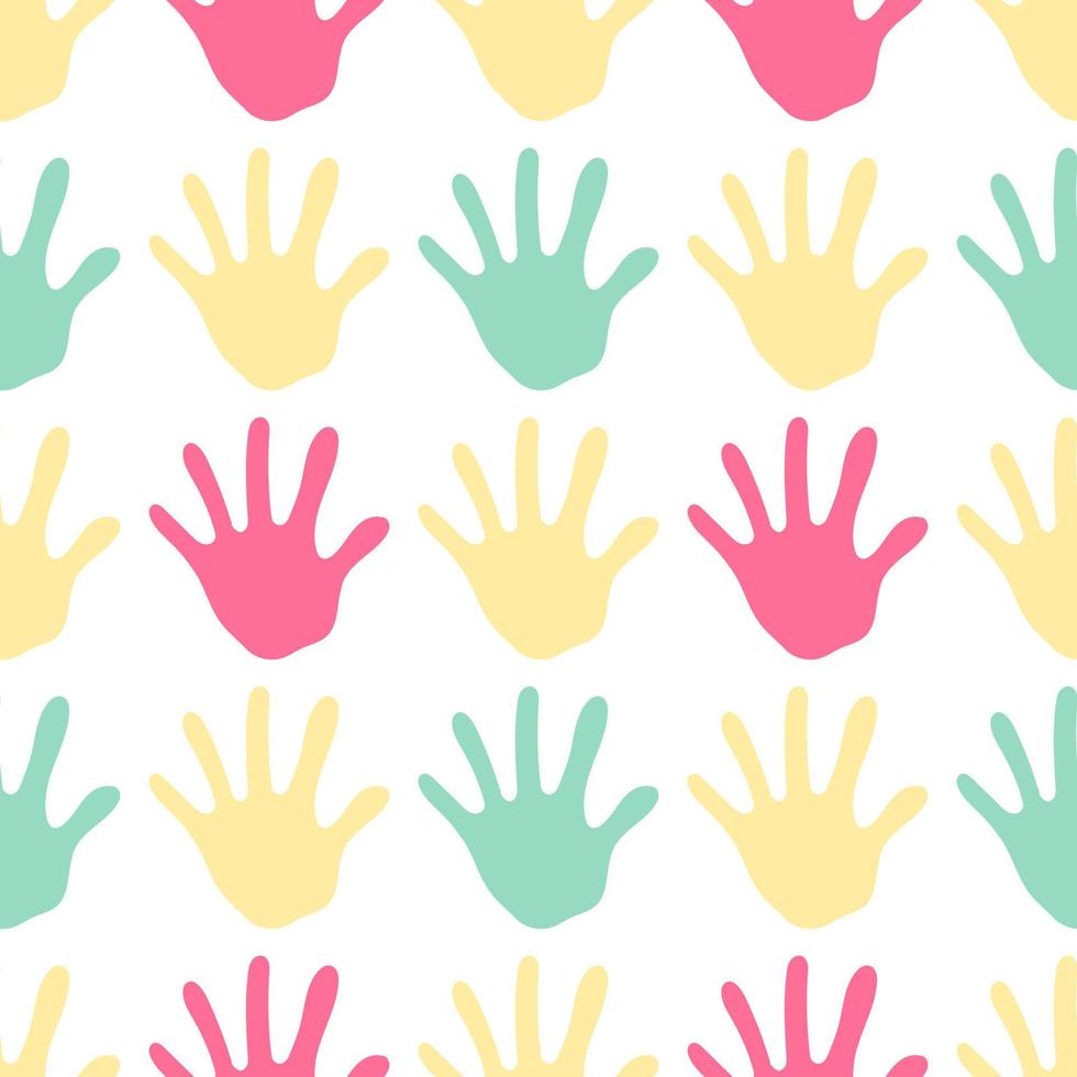 multicolored palm seamless pattern vector