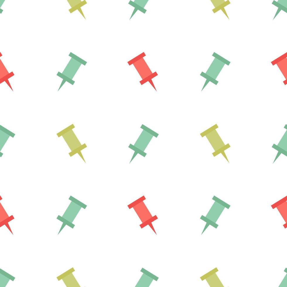 colorful push pin seamless pattern vector
