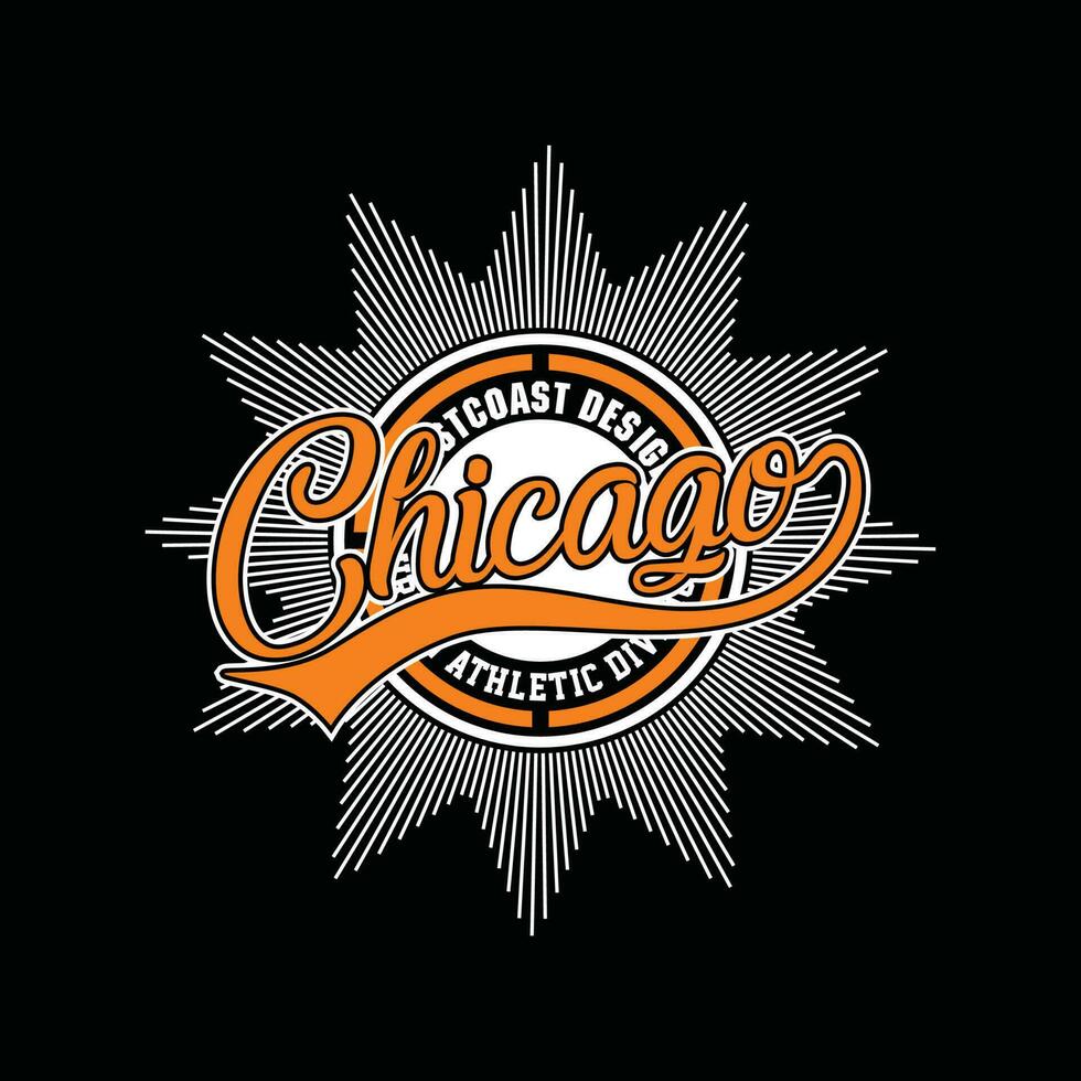 Chicago element of men fashion and modern city in typography graphic design.Vector illustration.Tshirt,clothing,apparel and other uses vector
