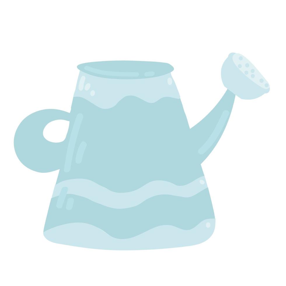 Detailed colorful watering can. in hand drawn doodle style vector