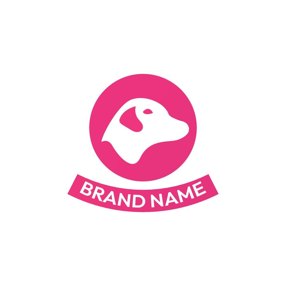 Modern Creative Dog Vector Logo Design Template