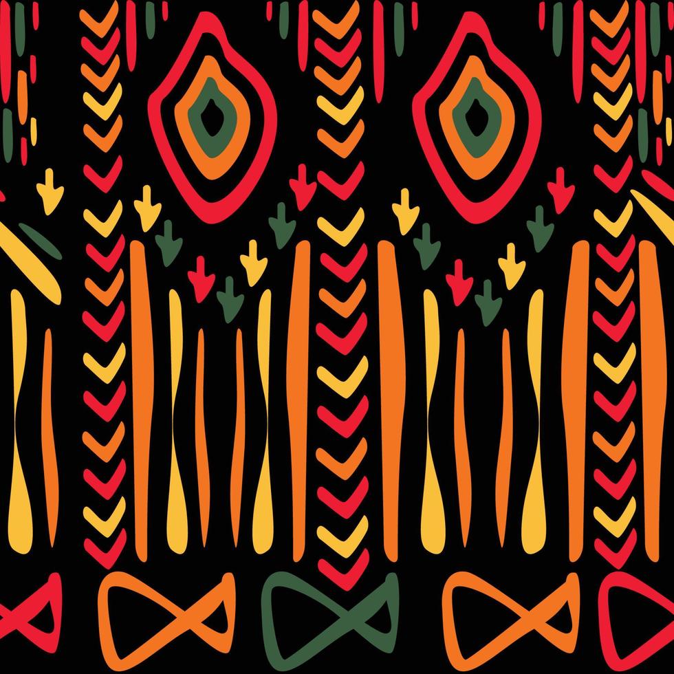 Pan Africa Seamless pattern Concept vector