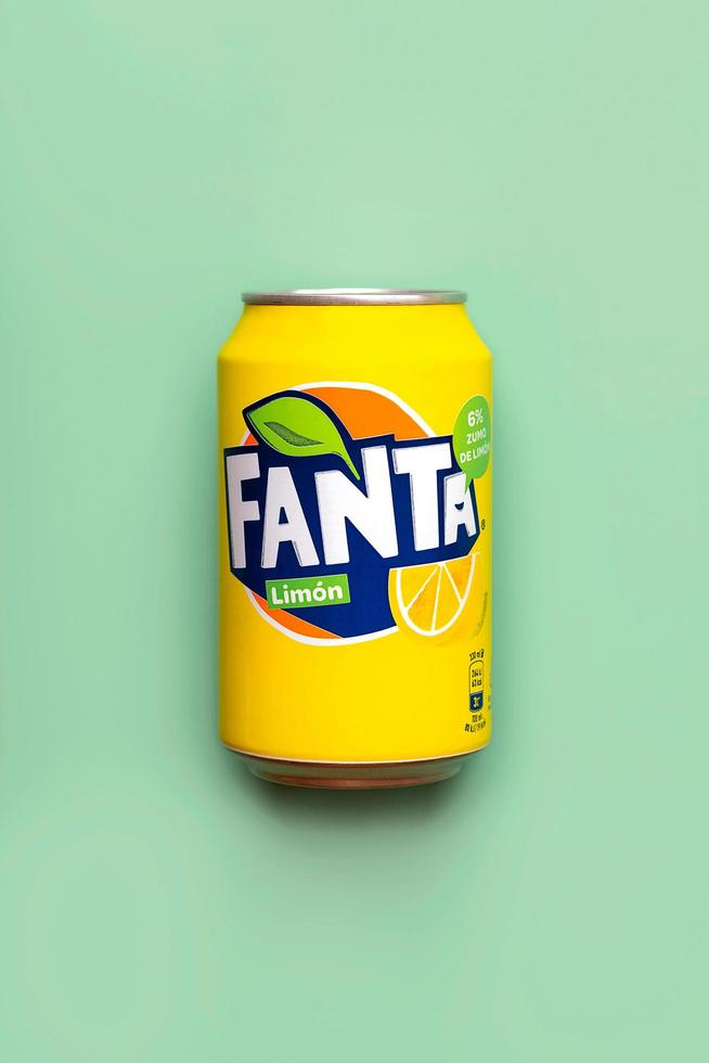 Can of Fanta Lemon photo