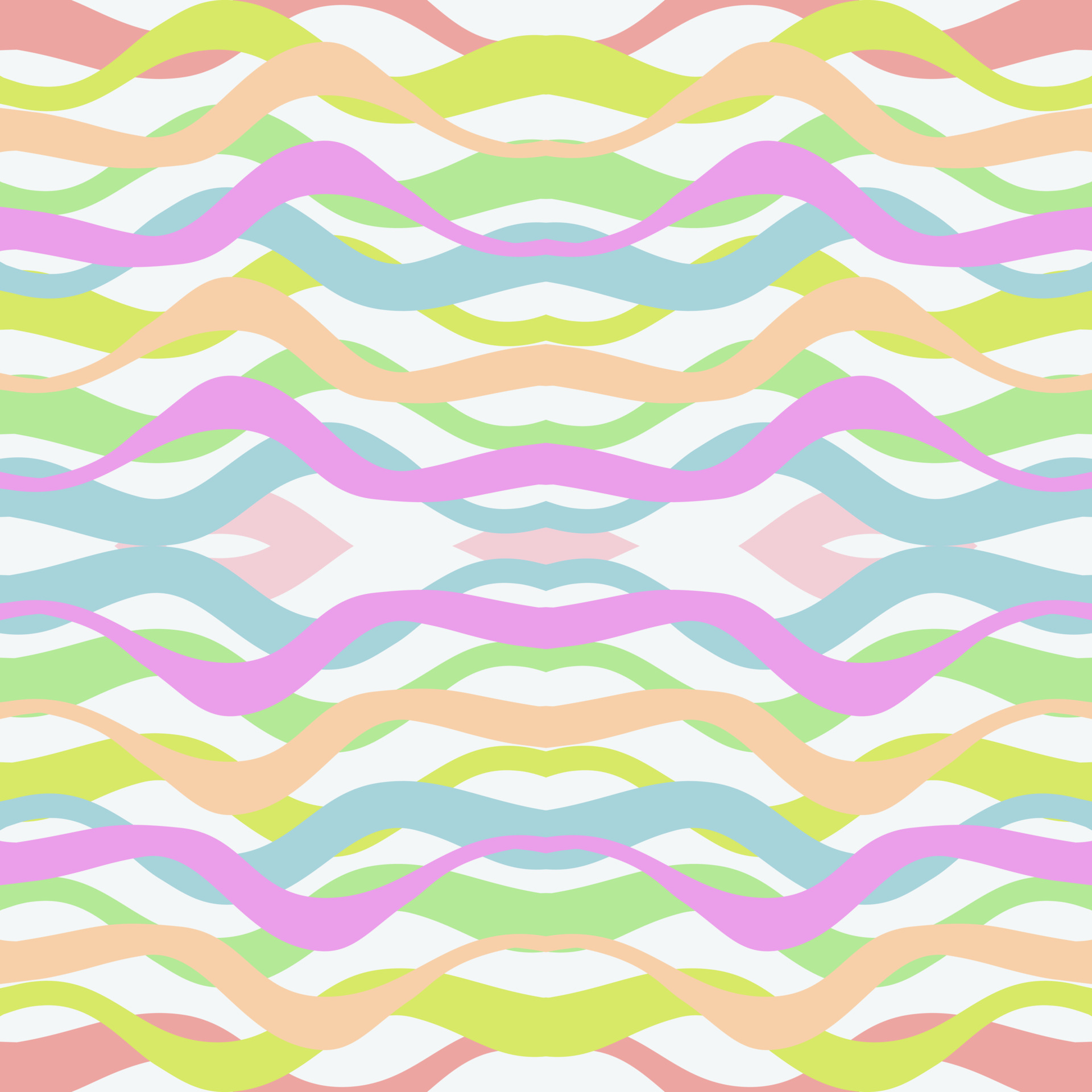 formas libres de colores brillantes, formas alargadas, zigzag y