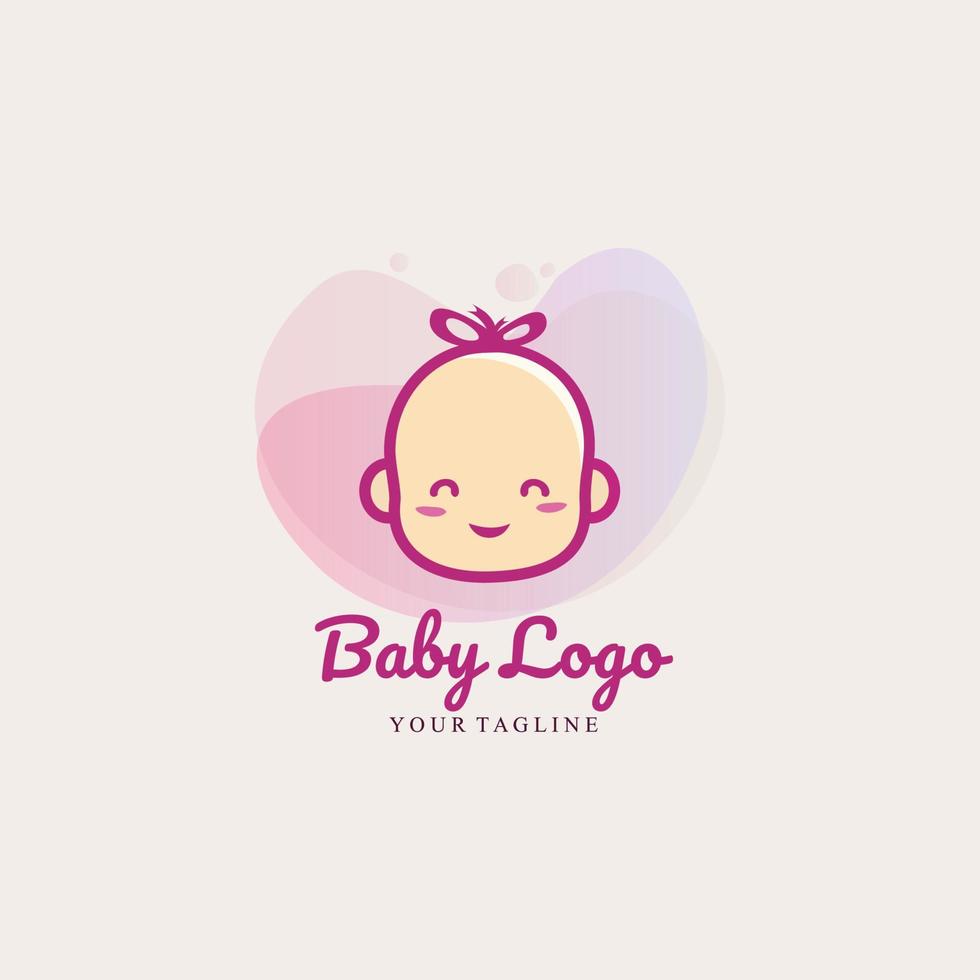 baby logo for company vector