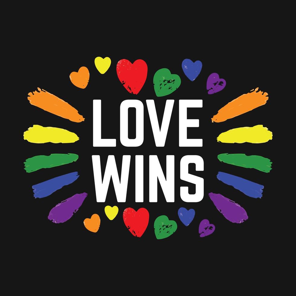 Pride Day Love Rainbow Vector T shirt