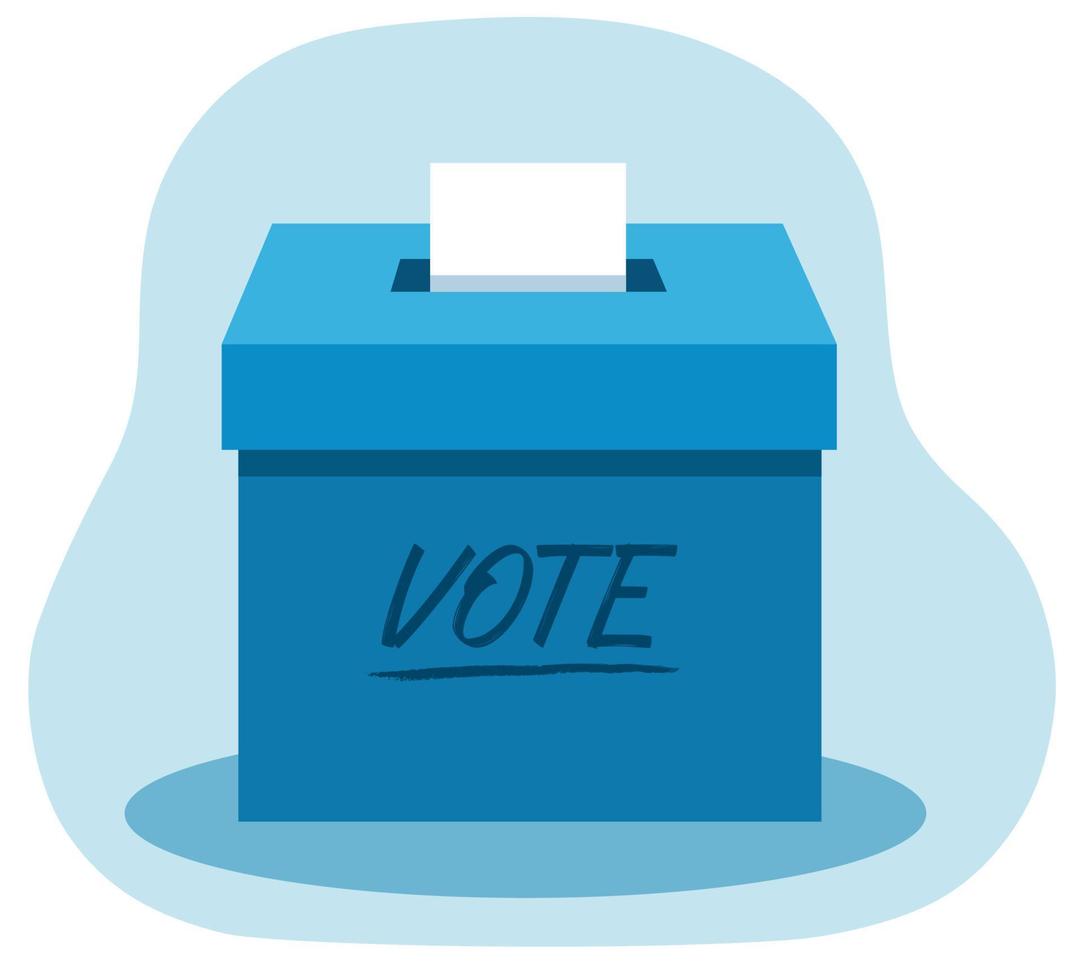 ballot box. Isolated vector illustration