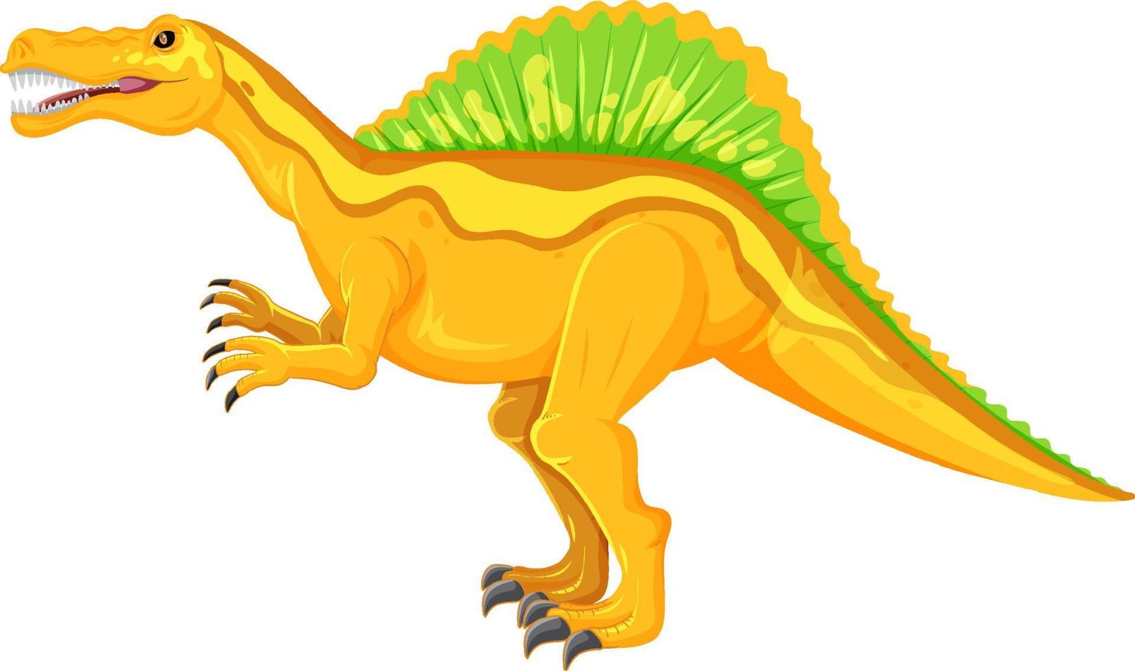 Spinosaurus dinosaur on white background vector