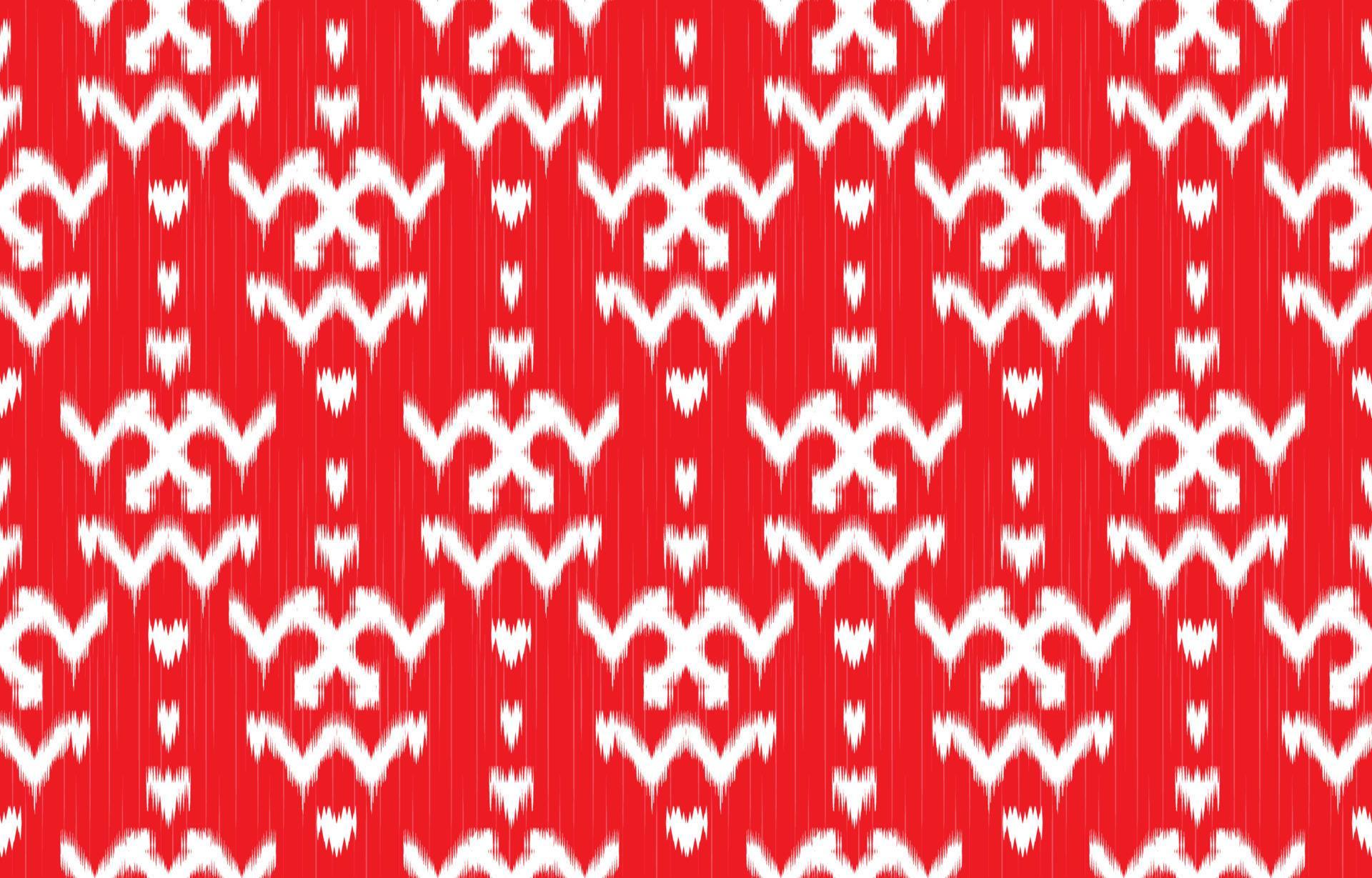 Uzbek ikat pattern, Beautiful ethnic art. Seamless pattern in tribal