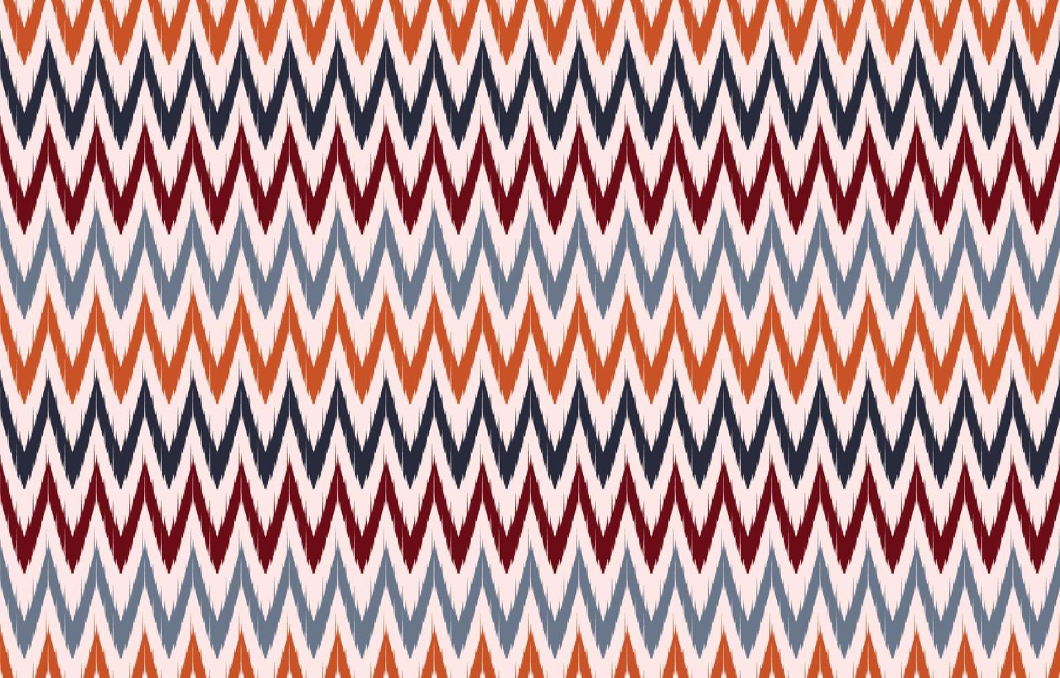 arte abstracto étnico ikat. patrón impecable en estilo tribal, bordado folclórico y mexicano. aztec chevron art ornament print.design para alfombra, papel pintado, ropa, envoltura, tela, cubierta, textil vector