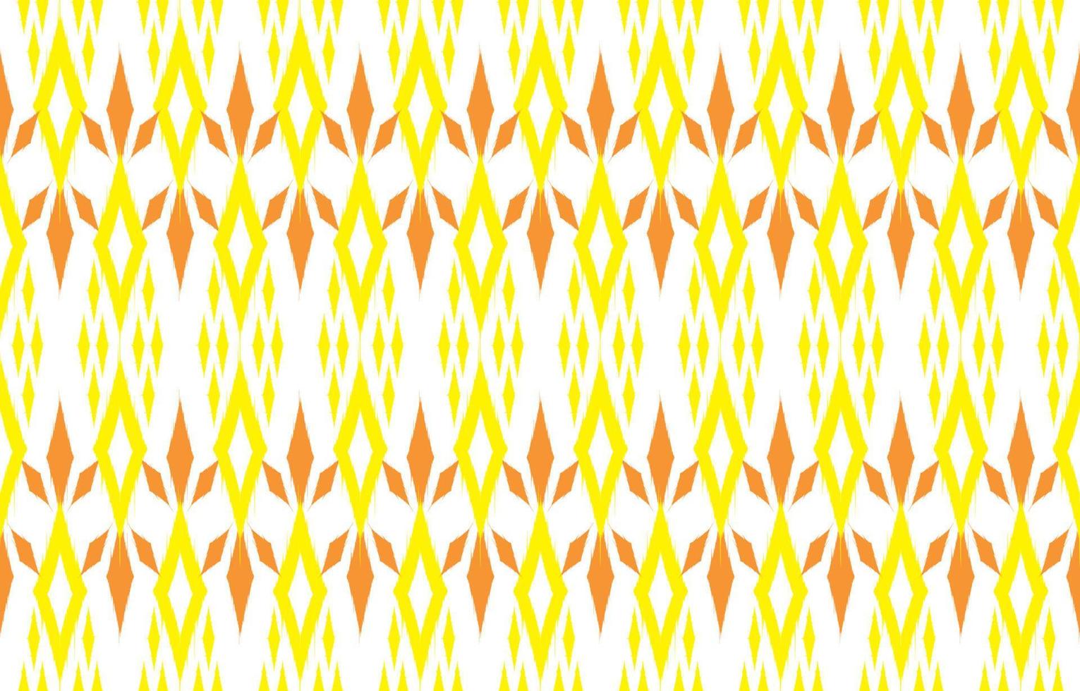 fondo de diseño étnico ikat. patrón amarillo ikat sin costuras en el arte abstracto tribal, bordado popular. estampado de adornos de arte geométrico azteca.diseño para alfombra, papel tapiz, ropa, envoltura, tela, cubierta vector