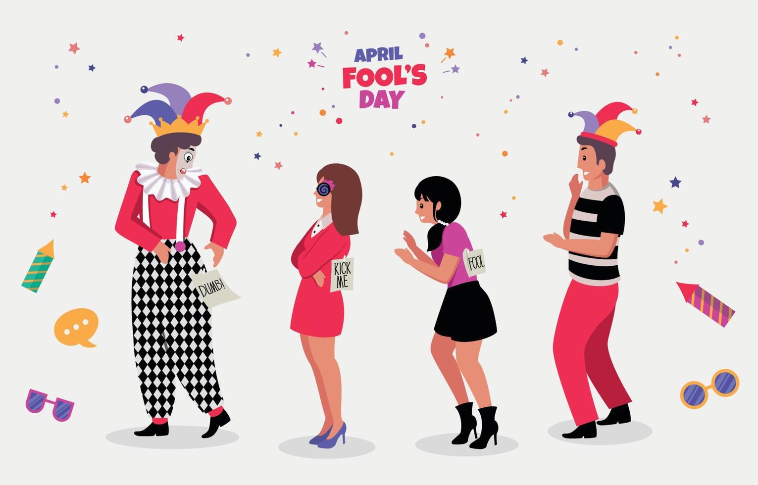 April Fool Day vector