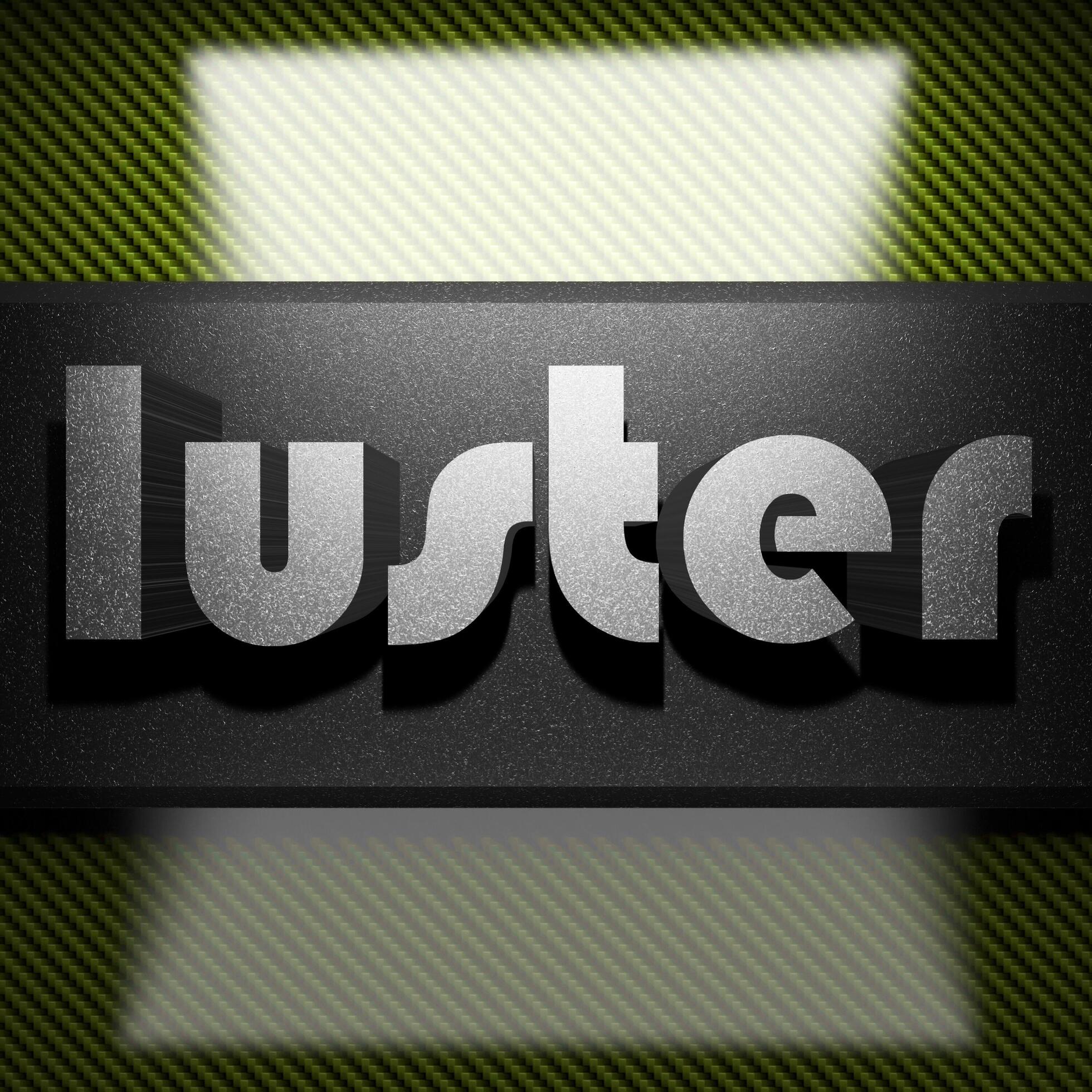 luster word of iron on carbon 6155978 Stock Photo at Vecteezy