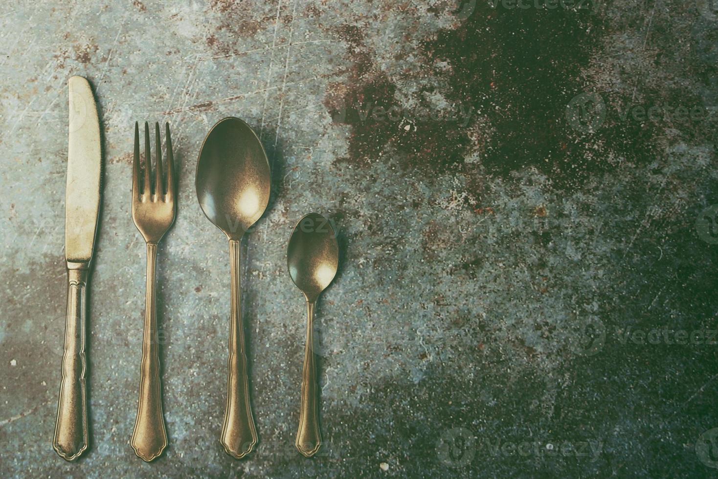 vintage old cutlery photo