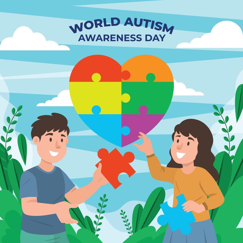 World Autism Awareness Day vector