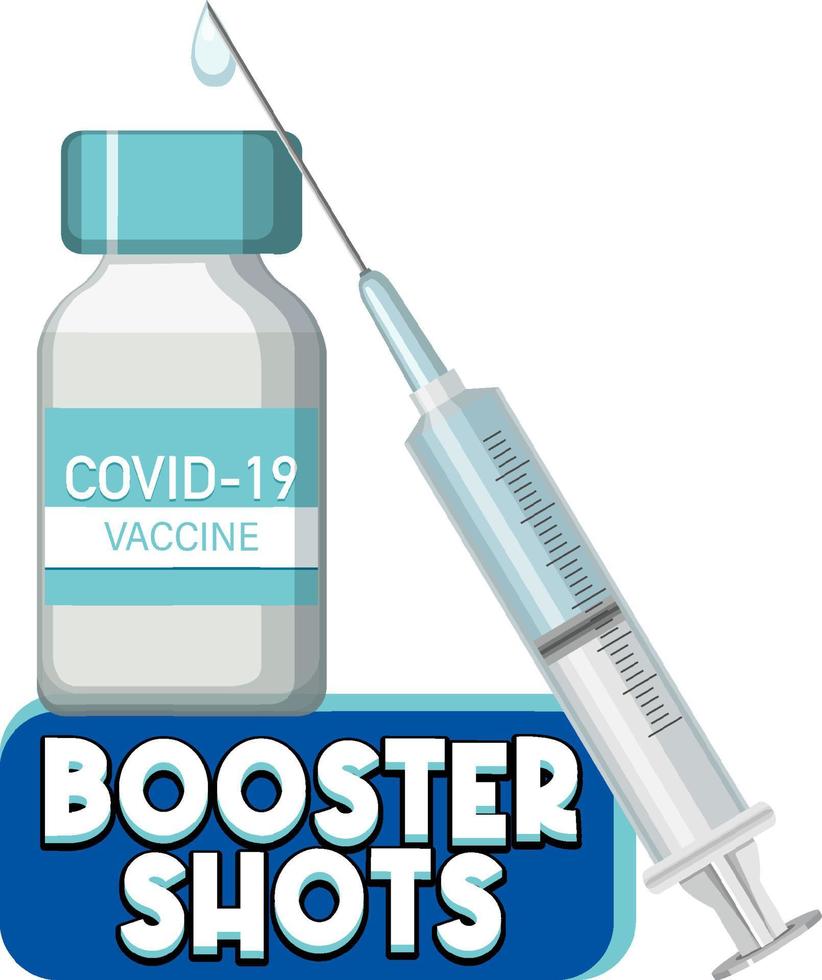 Booster shorts covid 19 vaccine logo vector