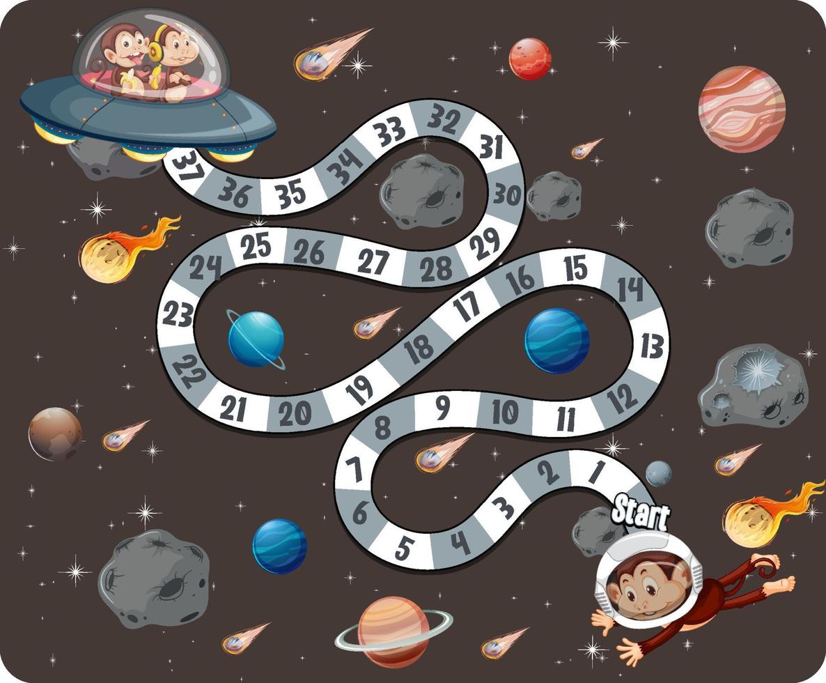 Counting numbers game template for toddlers vector
