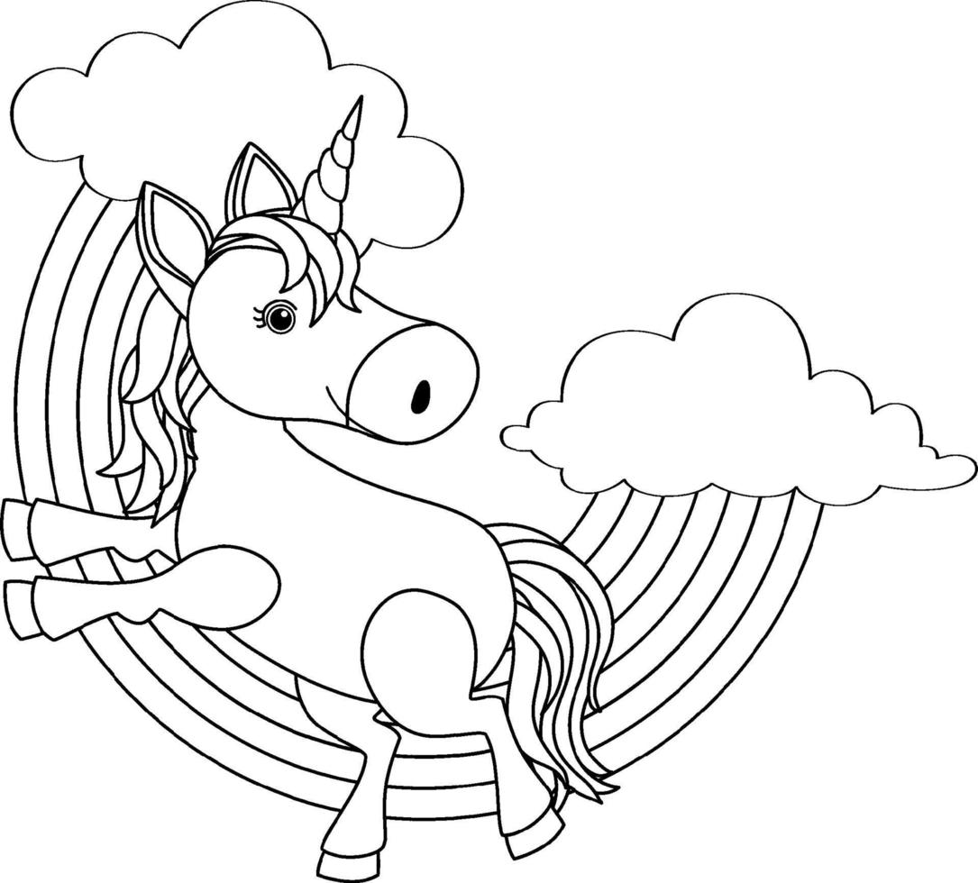 Black and white doodle character vector