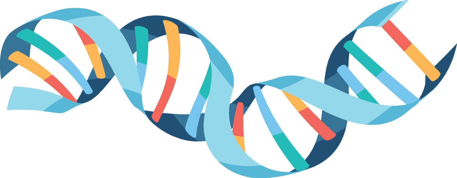 DNA helix symbol isolated on white background vector