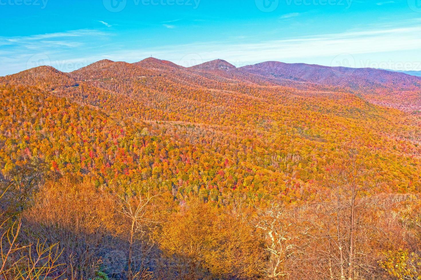 Fall Colors in a Mountain Vista photo