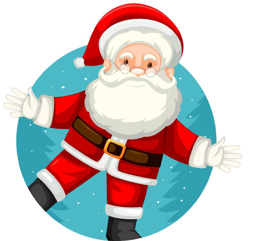 Christmas theme with Santa vector