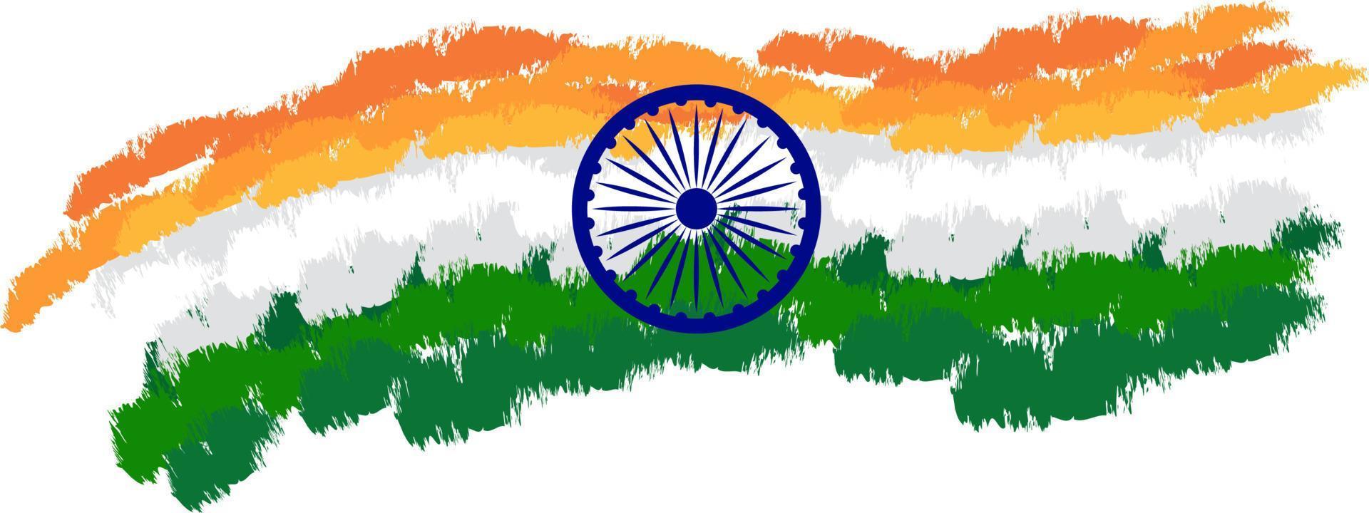 diseño de la bandera del país india vector