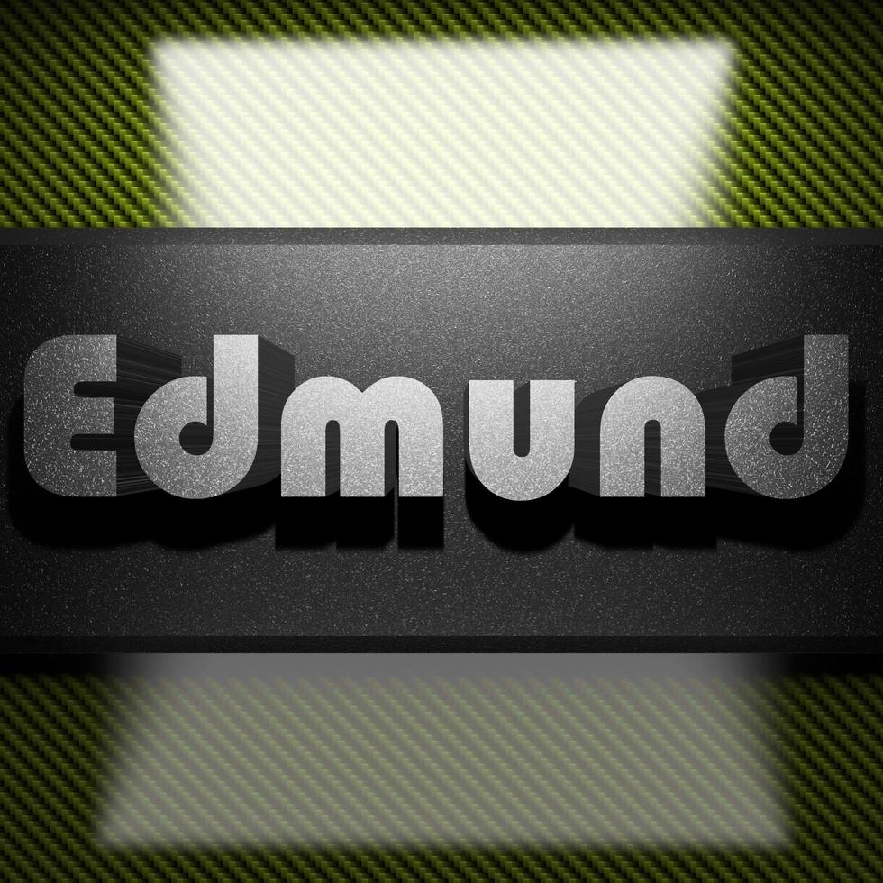 Edmund word of iron on carbon photo